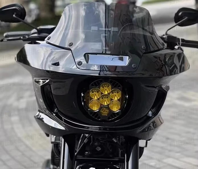 Motorcycle Clube Style Headlight Fairing for Softail Dyna  Softail Street Bob Low Rider  Fat Bob 2018-2023